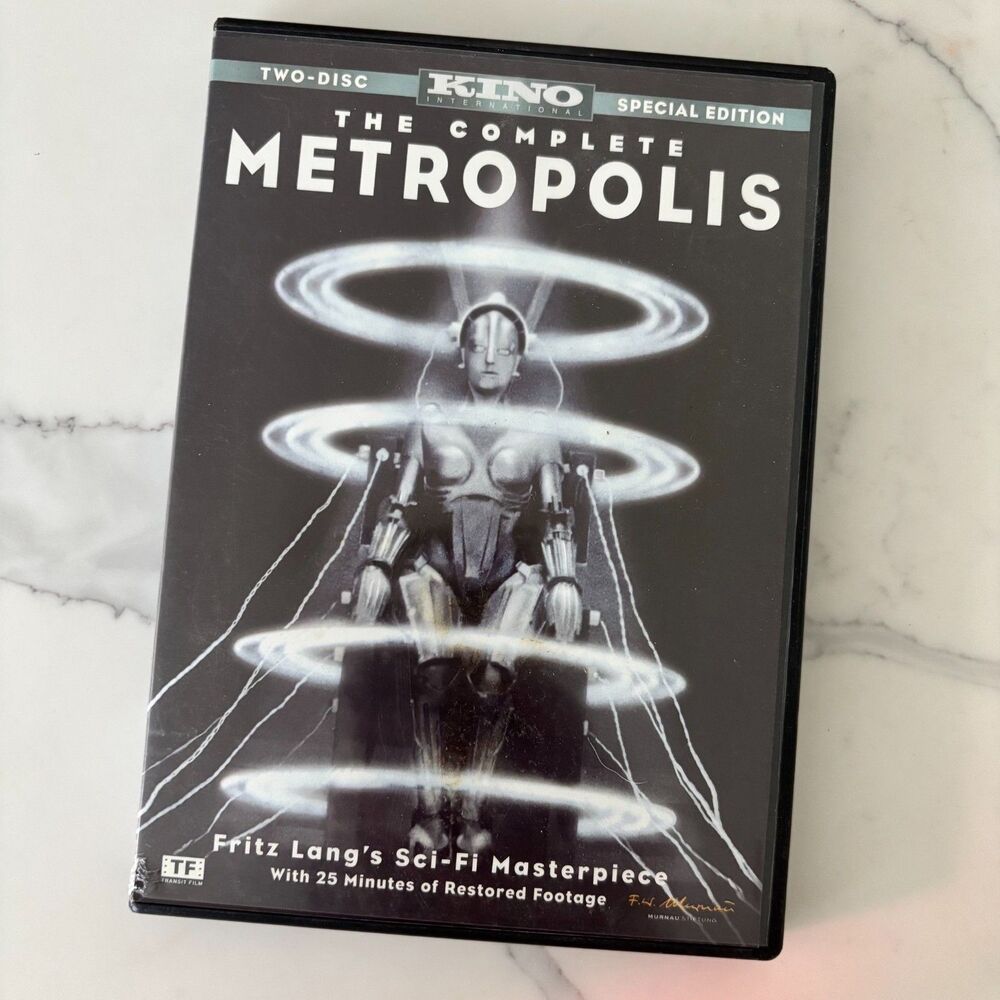 Metropolis DVD Kino Special Edition 2 Disc Set 2010 Restored Excellent Condition
